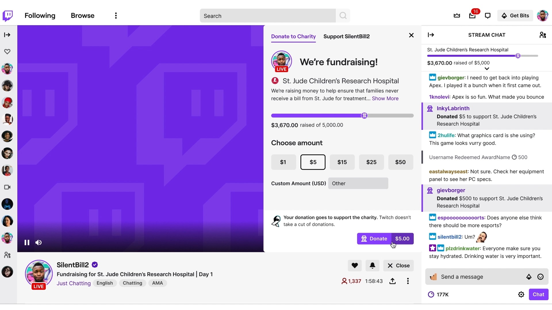 Twitch testa novas ferramentas para streamers que levantam fundos